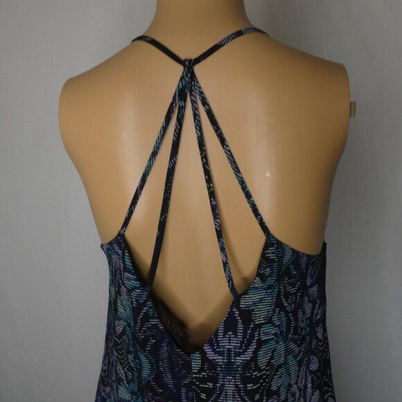 ASTR Beaded Strappy Mini Dress Damask Floral XS Strappy Lined Sleeveless - Picture 12 of 12